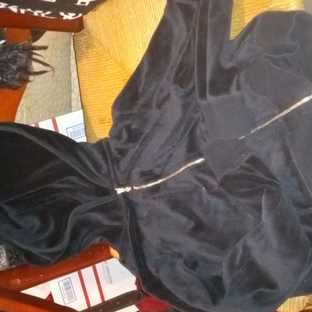 Vintage Cute Velour Hoodie